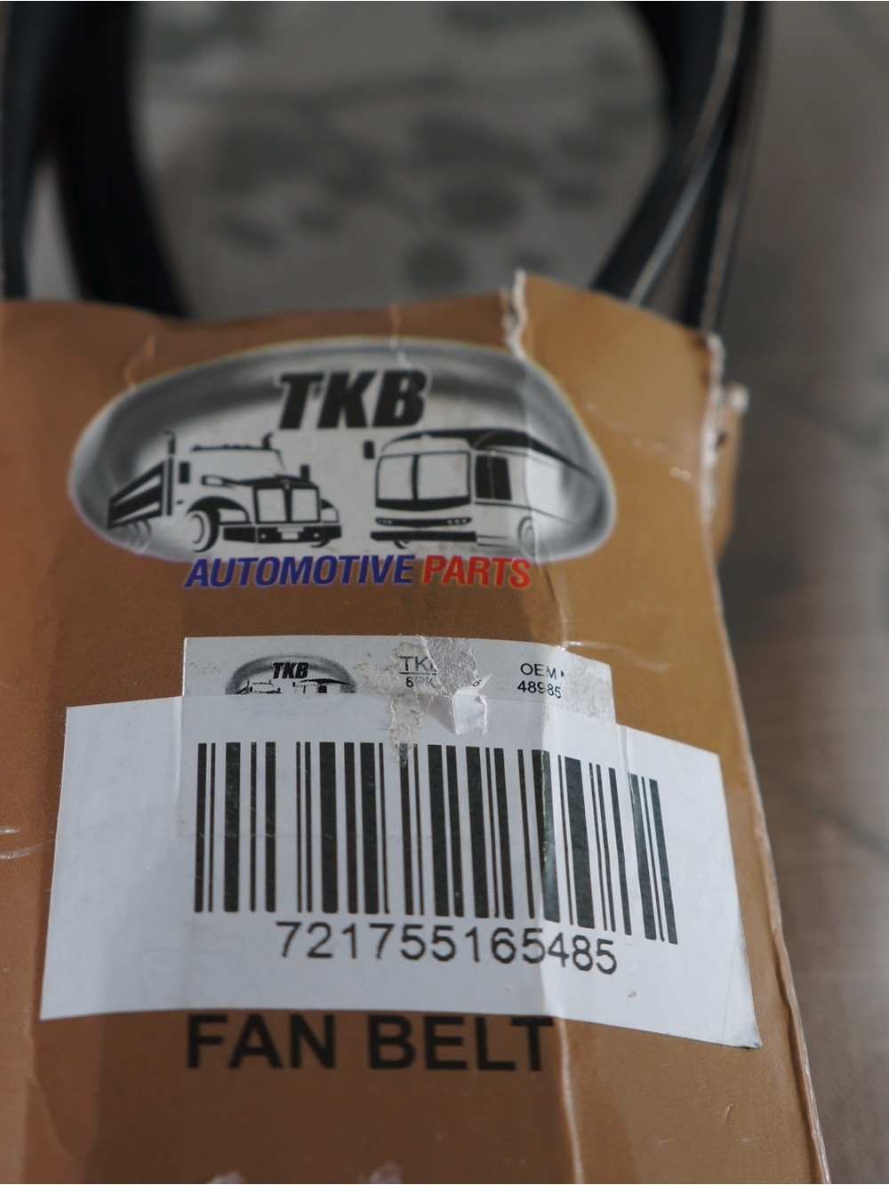 TKB Automotive Parts Fan Belt - Brown/Black